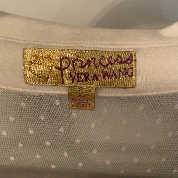 Vera Wang White Button Up Shirt L - Picture 3 of 6